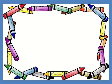 Crayon Border Frame Free Ppt Backgrounds For Your Powerpoint Templates