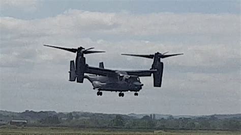 Osprey V22 Landing At Shobdon Aerodrome Youtube