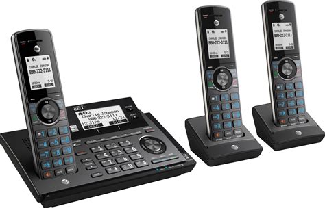 AT&T - CLP99387 Connect to Cell DECT 6.0 Expandable Cordless Phone ...