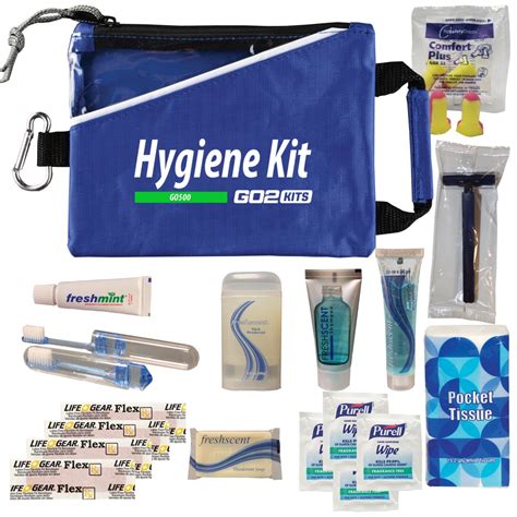 Go2kits Go2kits 3 Pack Hygiene Essentials Toiletry Kits For Travel