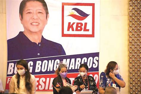 Kbl Names Bongbong As Presidential Candidate The Manila Times