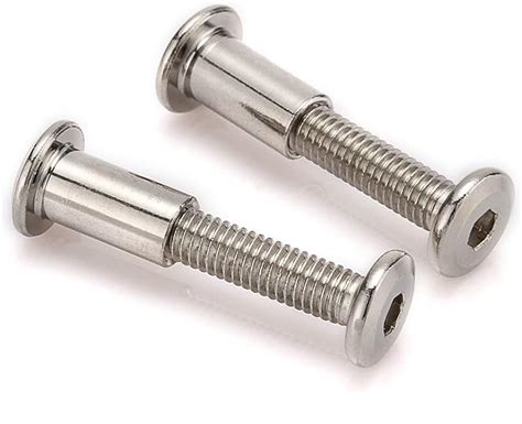 Anmas 10pcs M6 Length 20mm Furniture Joint Connector Bolt And Cap Nut Kit Use For Cot Bed Crib