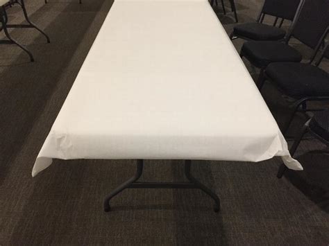 40 X 300 17 White Embossed Paper Roll Table Cover