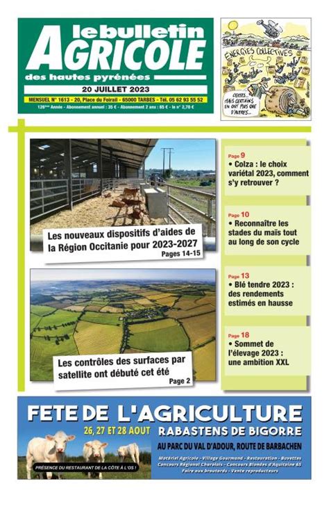 Bulletin Agricole Des Hautes Pyrenees Le Presse Agricole