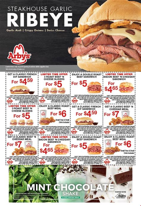 Arbys Meal Deal Coupons March 2023