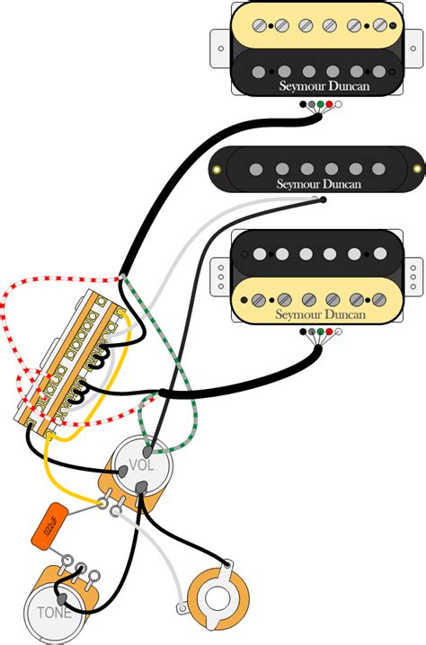 Electric Guitar Wiring Diagram Two Pickup
