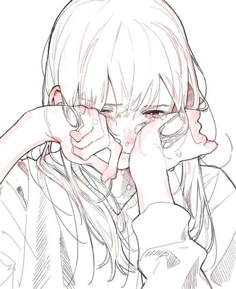 Crying Anime Art Girl Anime Art Aesthetic Anime