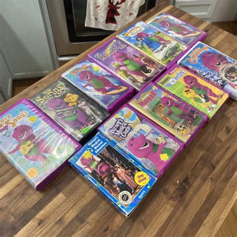 Barney Vhs Lot Of Vintage Barney And Friends Vhs Tapes Purple Sexiz Pix