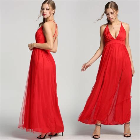 low cut sexy backless women dress open back spaghetti strap red night club bandage slim dresses