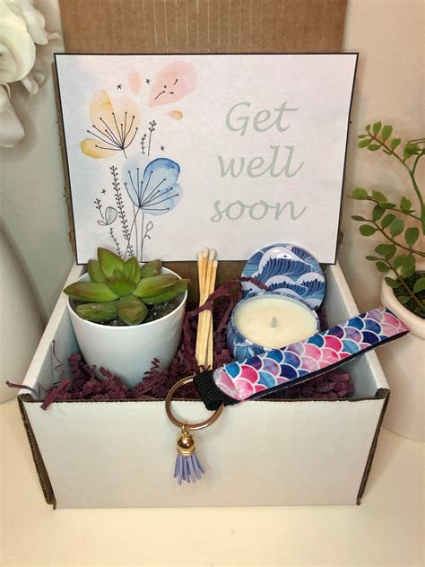 Get Well Soon T Box Mini T Box Care Package Live Etsy