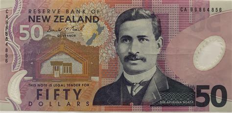 Main daily foreign exchange rates: 50 Dollars (Apirana Ngata) - New Zealand - Numista