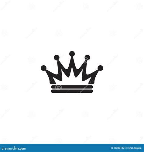 Crown Of King Logo Design Vector Template Stock Vector Illustration