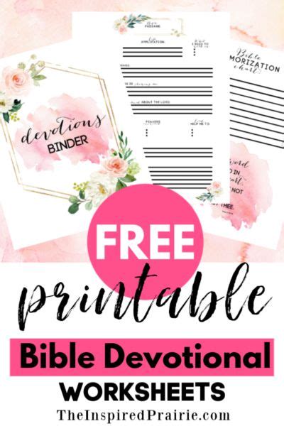 Free Daily Devotional Bible Devotions Worksheets Printable For You To