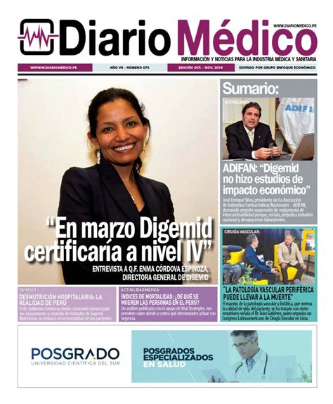EdiciÓn Impresa Diario MÉdico PerÚ Diario Médico Perú