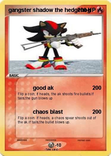Pokémon Gangster Shadow The Hedgehog Good Ak My Pokemon Card