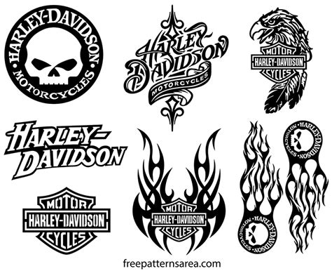 Harley Davidson Logo Drawings