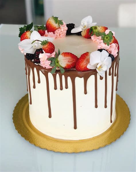 pin by ohana on fancy cakes and bakes fancy birthday cakes fruit topped cake drip cakes