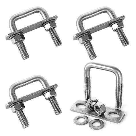 Thousands Of Products Increway Square U Bolt 4pcs Stainless Steel
