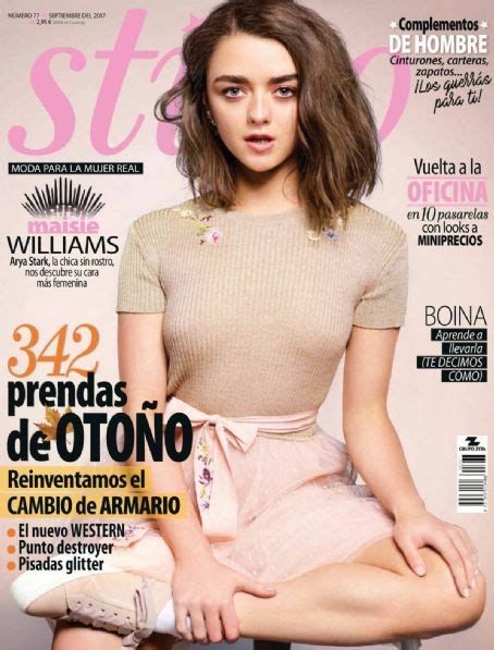 Maisie Williams Cuore Stilo Magazine September 2017 Cover Photo Spain