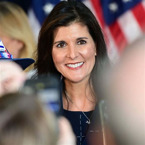 Download Nikki Haley Smiling A Representative Of American Diplomacy Wallpaper