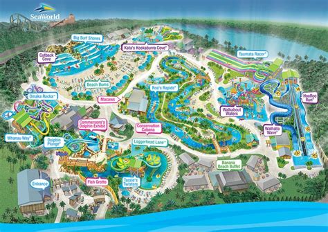 Sea world florida best marine life adventure park. Park Map | Aquatica Orlando | Universal's Water Parks | Pinterest | Parks, Orlando parks and Orlando