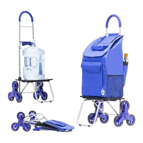 Dbest Products Stair Climber Bigger Trolley Dolly Blue Shopping