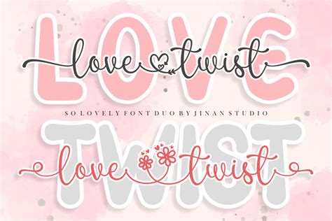 Download Love Twist Duo Font For Free Font Studio