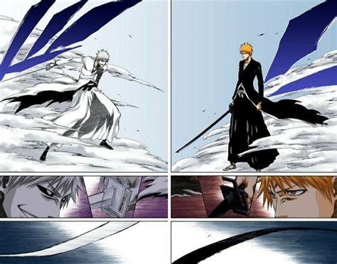 Kurosaki Ichigo Vs White Ichigo Bleach Manga Colored Темные рисунки
