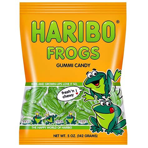 Haribo Frogs Peg Bag 141g 12ct Mad About Candy