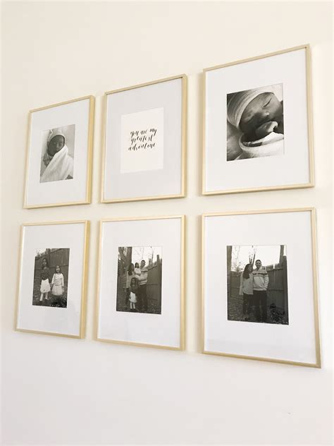 Gallery Wall Gold Frame Gallery Wall Gallery Wall Frames Gallery Wall