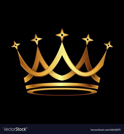 Crown Gold Icon Royalty Free Vector Image Vectorstock Affiliate