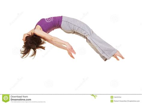 Woman Doing A Somersault Backflip Stock Photo - Image of jumping, ballet: 19479754