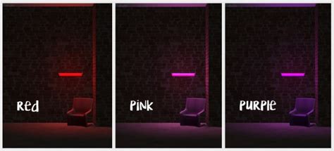 Neon Strip Lights At Picture Amoebae Sims 4 Updates