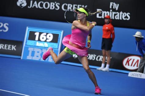 Canada S Eugenie Bouchard During Her Quarter Final Match At The
