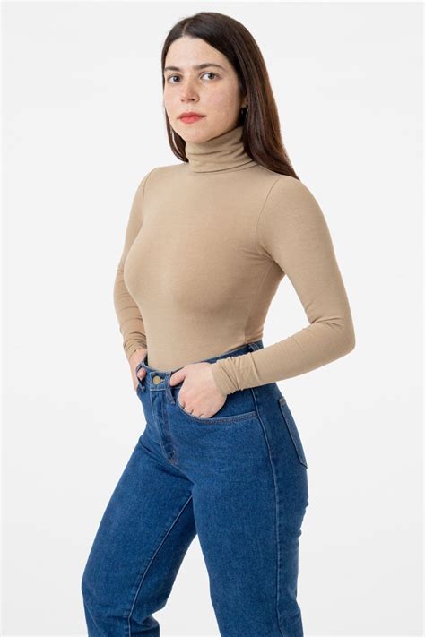 8306 Cotton Spandex Turtleneck In 2021 Turtle Neck Tight Sweater