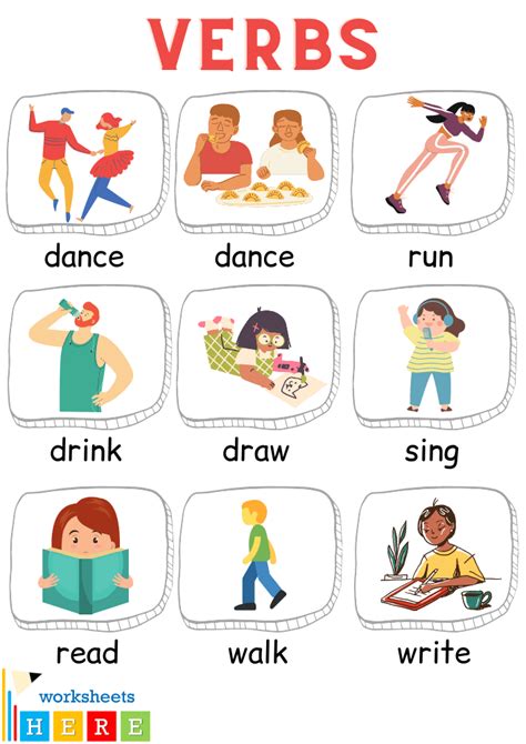 Verbs With Pictures In English 100 Action Verbs With Pictures