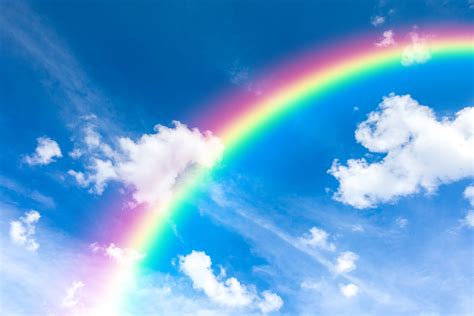 Blue Sky And Rainbow Cool Digital Photography