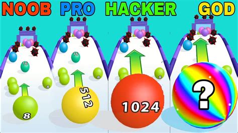 Noob Vs Pro Vs Hacker Vs God In Match Balls 2048 Youtube