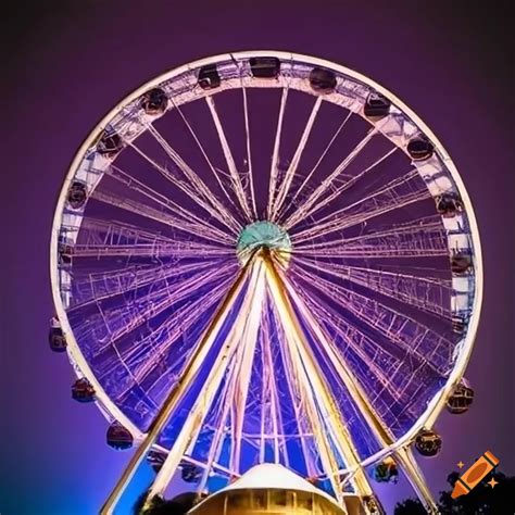 ferris wheel in the city at night