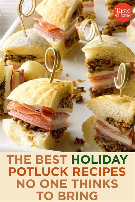 The Best Holiday Potluck Recipes No One Thinks To Bring Holiday