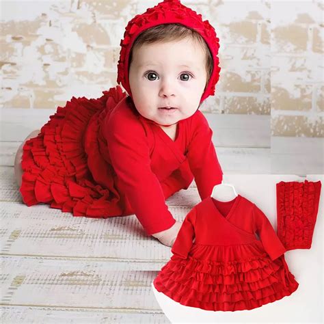 New Fall Baby Girl Layered Dress With Bernat Set Casual Cute Tiered