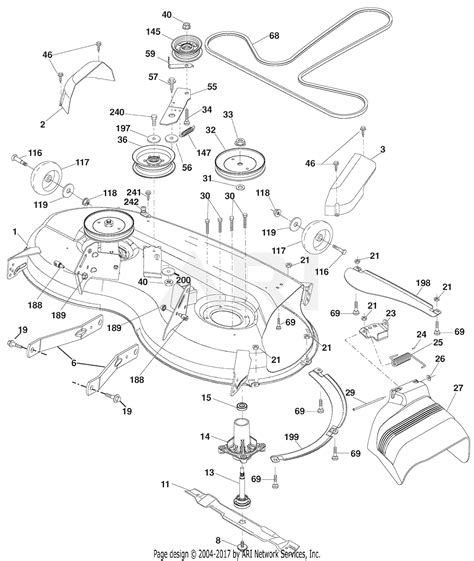 Ariens 936057 960460029 00 46 Hydro Tractor Parts Diagram For Mower Deck