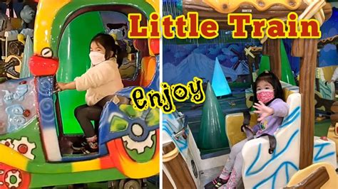 Kids Relaxing In Riding A Little Train Treasure World Whampoa Riding