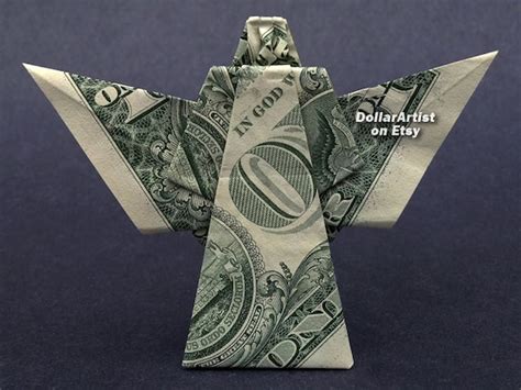 Angel Money Origami Dollar Bill Religious Heavon Symbol Cash