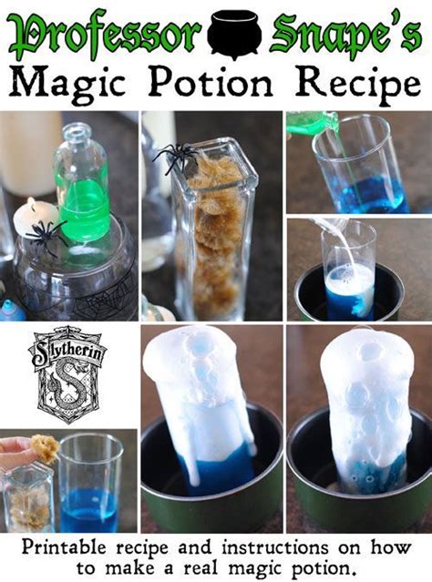 The Instructions To Make A Magic Potton Recipe For Halloween Or Any