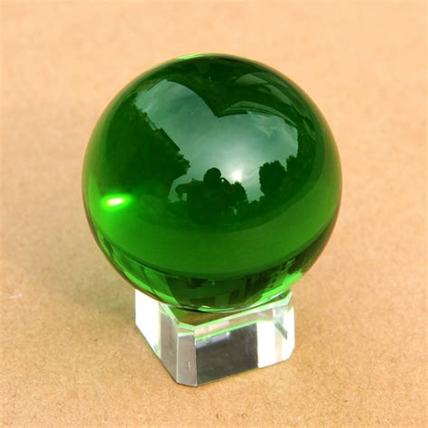 Pretty Green Color Rare Glass Ball 60mm Natural Magic Healing Crystal Sphere Quartz Balls With