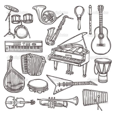 10 Instrumentos Musicales Dibujos