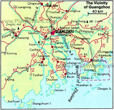 Guangzhou Map City Of China Map Of China City Physical Province Regional