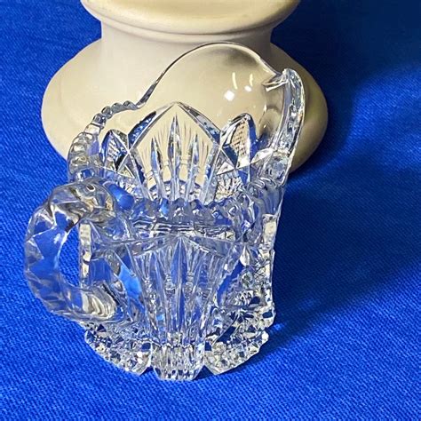 Vintage Imperial Pressed Glass Creamer And Sugar Nucut Etsy