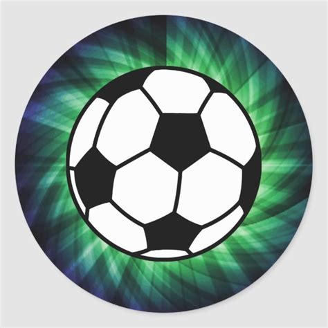 Soccer Ball Classic Round Sticker Zazzle Soccer Ball Soccer
